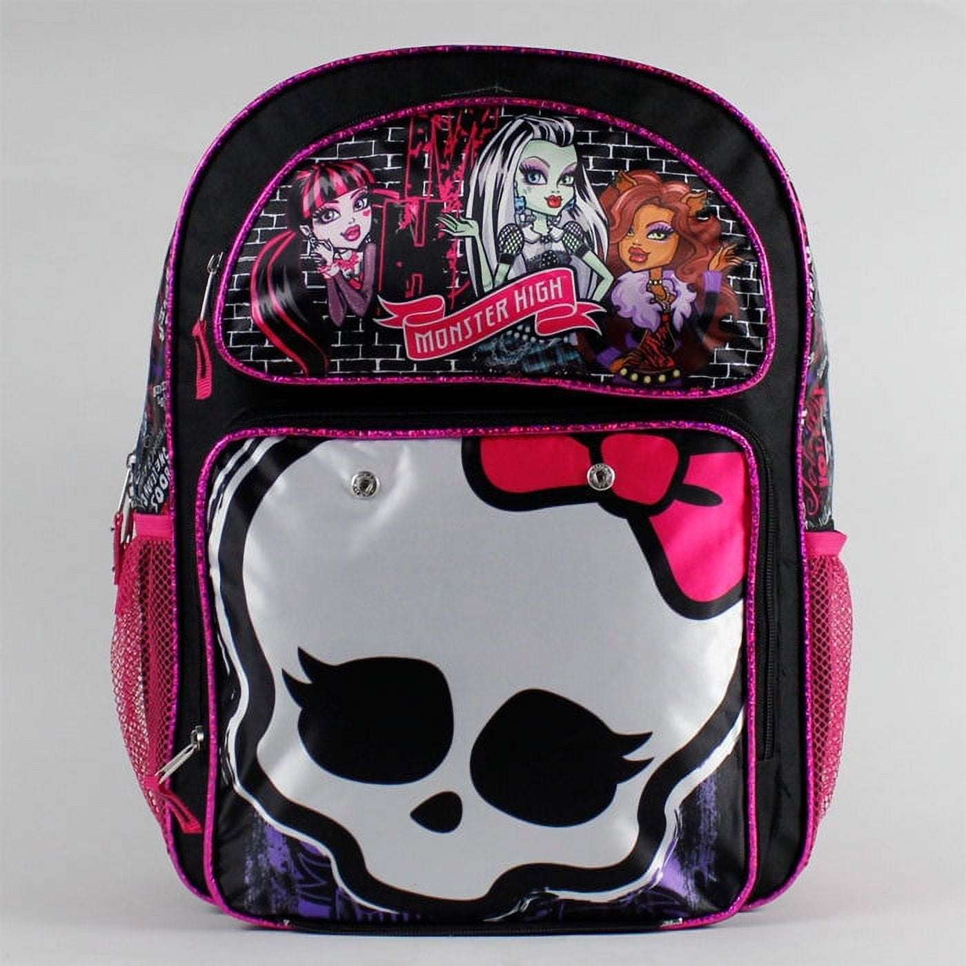 Backpack - Monster High - Skull Logo w/Detachable Organizer