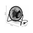 thumbnail image 2 of Ventilador USB Metálico Kimhi 6 Pulgadas Silencioso | Oficina Hogar Viaje Camping PC | Ajustable 4 Aspas, 2 of 4