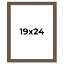 19x24 Frame Brown Farmhouse Solid Wood Picture Frame Width 1.5 Inches | Interior Frame Depth 0.5