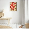thumbnail image 5 of Kate and Laurel Sylvie Persimmon Framed Canvas Wall Art by Emma Daisy, 18x24 Gold, Simple Floral Botanical Wall Décor, 5 of 6
