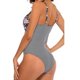 thumbnail image 4 of Gibobby Trajes de Baño para Mujer Una pieza de traje de traje de baño Bikini Push Up Flowers Swimwear Women Swimwears Tankinis Set(Rojo,CH), 4 of 5