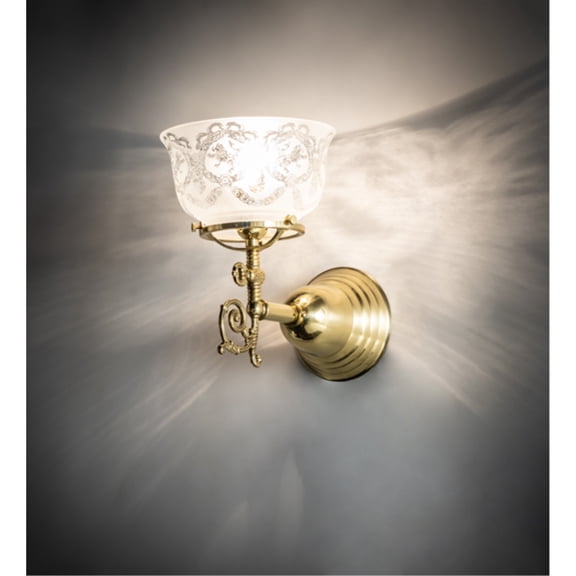 Meyda Tiffany 241972 Revival 10" Tall Wall Sconce - Brass