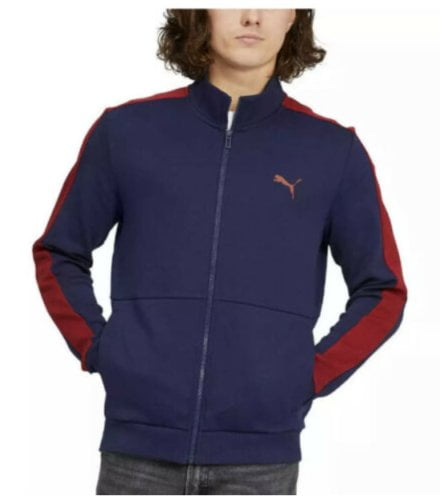 Puma men's full zip track jacket hotsell