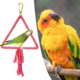 thumbnail image 3 of CBFFDC Pet Sewing Parrot Sewing Toy Bite Resistant Rope for Cockatiels Conures Parakeets Triangle Round Hanging Perch Pet Supplies, 3 of 7