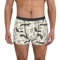 thumbnail image 2 of Goofa Vintage Moon Fox Printed Men's Boxer Briefs Underwear, Moisture-Wicking Underwear, Trunk,Soft and Breathable Cotton Underwear-Large, 2 of 9