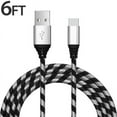thumbnail image 6 of Type C Charger Fast Charging Cable USB-C Type-C 3.1 Data Sync Charger Cable Cord For Samsung Galaxy S10+ S9 S8 Plus Galaxy Note 8 9 Nexus 5X 6P OnePlus 2 3 LG G5 G6 G7 V20 V30 V40 HTC M10 Google Pixel, 6 of 7