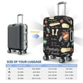 thumbnail image 6 of Lsque Vegetable Quiche Printed Luggage Cover, Travel Luggage Protector,Scratch and Dirt Resistant, Fits 18-32 Inch Luggage - X-Large, 6 of 9