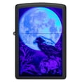 thumbnail image 3 of Moonlight Crow Design Blacklight Black Matte Pocket Lighter, 3 of 7