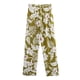 thumbnail image 5 of HH TRAF Pantalones holgados con estampado de flores y plantas para mujer, moda 2024, pantalones anchos ajustados informales con cremallera y bolsillos laterales elegantes para mujer, 5 of 5
