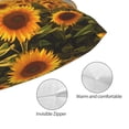 thumbnail image 3 of Yiaed Beautiful Golden Sunflower Field Print Brushed Microfiber Envelope Pillowcases, Standard,Envelope Closure Pillow Cases(No pillow core)-14"x20", 3 of 6