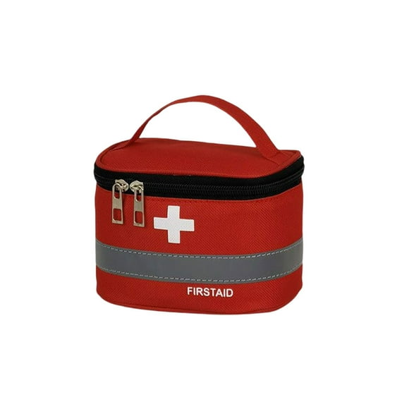 Bolsa de botiquín de primeros auxilios, bolsas de medicina con mango ligero, ahorro de espacio, tela Oxford, caja médica, cocina, deporte, Almacenamiento y organización del hogar Rojo Pequeño Advancent HA077081-01