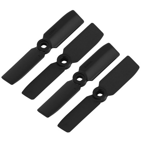 2 Pairs 3.25 x 4 Inches Black 2-Vanes CW CCW Flat Prop Propeller for RC