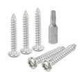 thumbnail image 1 of 30pack M4 x 25mm Button Head Torx Security Sheet Metal Screws with T20 Bit, 1 of 6