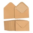 thumbnail image 3 of 100 mini fundas para sobres, autosellables, marrones, para tarjetas de felicitación 10 cm x 7 cm, 3 of 9