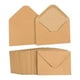 thumbnail image 4 of 100 mini sobres para tarjetas, estilo retro, marrón, con cierre autoadhesivo para tarjetas de felicitación, invitaciones, negocios y festividades. 10 cm x 7 cm, 4 of 8