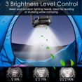 thumbnail image 3 of Ventilador de Camping con Linterna LED, 10400mAh Ventilador de Tienda Portátil Recargable con Gancho para Colgar, Ventilador de Escritorio USB de 4 Velocidades, Perfecto para Camping Casa Oficina, 3 of 5