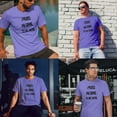 thumbnail image 3 of Greenyef Graphics I Paused My Game to Be Here Gamer Gift Funny Tee Men's T-Shirt Style-12 (Violet & Black, Large), 3 of 6