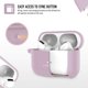 thumbnail image 3 of Funda para AirPods Pro, funda protectora de silicona Coffea con llavero para Apple AirPod Pro, azul marino [patente de EE. UU. registrada] Xemadio XMWJ009-2, 3 of 7