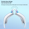thumbnail image 4 of Natación Gafas de Natación Para Adultos: Sello de Anillo de Silicona 3d Buen Lente de Ángulo Amplio A Prueba de Fugas Vista Ancha Anti-Uv Puente Flexible de la Nariz Flexible, 4 of 7
