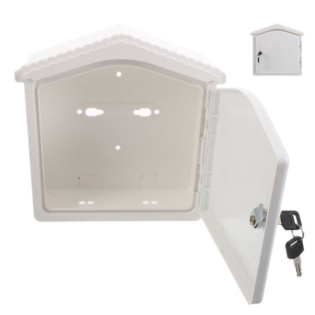 unbranded Caja Montada En Pared Para Leche Y Correspondencia Con Seguro Y Material Resistente Exterior