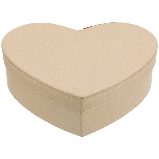 Caja de regalo en forma de corazón para presentación DIY, ideal para San Valentín y otras ocasiones especiales.