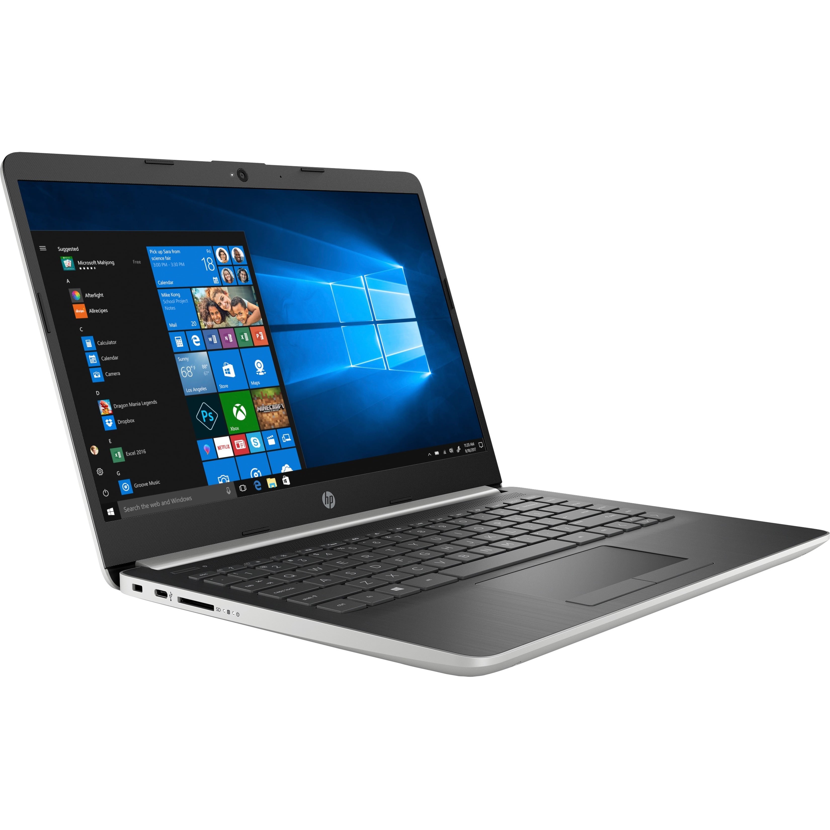 HP 14" Laptop, Intel Core i5 i5-8250U, 8GB RAM, 256GB SSD, Windows 10