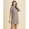 thumbnail image 3 of Moomaya Womens Printed Dress, Elbow Sleeves Buttoned Down Collared Knee Length Dress, 3 of 8