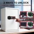 thumbnail image 2 of Tigerking 1.8 Cu. ft. Medium Digital Safe Box for Home, Combination Lock Safes with Removable Shelf, White, 2 of 6