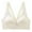 White, variant on Women Smooth Finish Solid Bra Seamless Push Up Bra Front Closure Design for Cleavage Enhancement and Smooth Back Comfortable Sports Wear L White