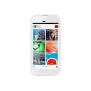 Angle View: BLU Neo 4.5 - 3G smartphone - dual-SIM - RAM 512 MB / 4 GB - microSD slot - LCD display - 4.5" - 480 x 854 pixels - rear camera 3.2 MP - front camera 0.3 MP - white