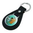 thumbnail image 2 of Black Leather Scooby-Doo Ruh Roh Keychain, 2 of 6