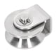 thumbnail image 1 of Rueda de pista de rodamiento doble polea de ranura en V de tamaño estándar de 48 mm de diámetro de acero inoxidable multifuncional para carros industriales ANGGREK Otros, 1 of 8
