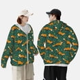 thumbnail image 4 of Lsque Green Plants with Fox UPF 50+ Lightweight Sun Protection Men's Women's Long Sleeve Shirt, Hoodie Performance -Medium, 4 of 9