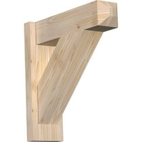 Ekena Millwork 5.50"W x 18"D x 18"H Traditional Smooth Craftsman Outlooker, Douglas Fir