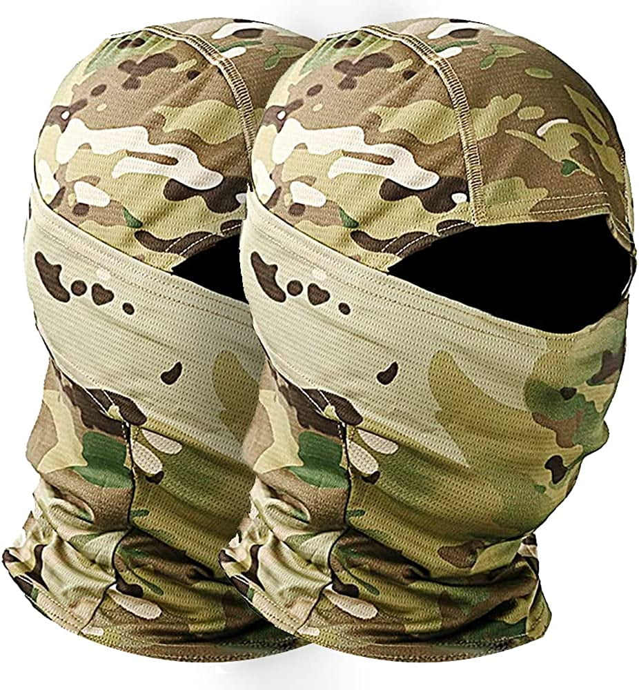HESHENG Military Camo Face Mask Bandana Balaclava Hood Headwear