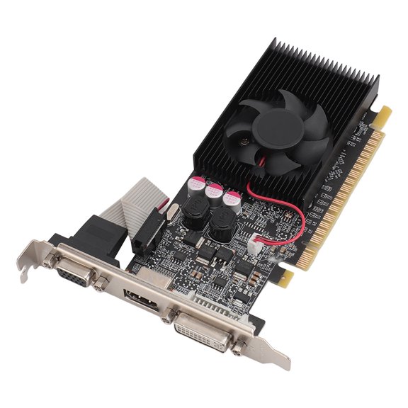 Tarjeta de Gráficos por Computadora, 2GB DDR3 64bit La Tarjeta Gráfica Conecta y Reproducir la Frecuencia de Memoria de 1200MHz para 11 Para La Visualización de