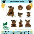 thumbnail image 3 of DolliBu Moose Graduation Plush Toy - Super Soft Moose Plush Graduation Stuffed Animal Dress Up with Graduation Gown and Cap with Tassel Outfit - Congratulatory Graduation Gift - 9 Inches, 3 of 7