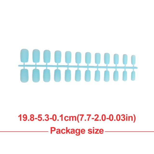 1 Set Glue on Nails Medium Length Files Stick DIY Manicure Full Cover Wraps Art Decals Artificial Beauty Tool Manicure Kit Decorations 14