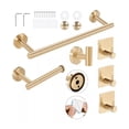 thumbnail image 1 of Juego De Accesorios Para Baño Toallero Oro Cepillado 7piezas, 1 of 5