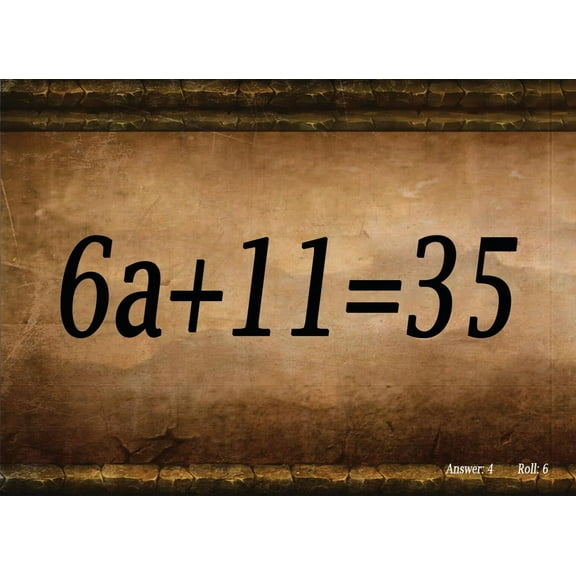 Totally Medieval Algebra I Math Dice - For All Ages - Reinforce your Math Skills While Playing Any Game