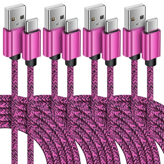 USB C Cables,Type C USB Cables 6ft-4PACK,ABCPOW USB Type C to USB a Cable Android Type C Charger Charging Cords USB-C Phone Cables