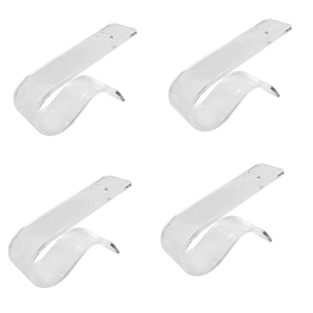 4 Pc Clear Acrylic Lucite Single Shoe Display Fixture Stand Retail Heels Holder
