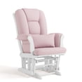 thumbnail image 6 of Storkcraft Tuscany Infant Nursery Glider & Ottoman White with Pink Swirl, 6 of 15