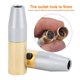 thumbnail image 3 of 1 Pair Gold-Plated 3-Core MINI XLR Welding Connector DIY Soldering Head for Audio Cables, 3 of 4