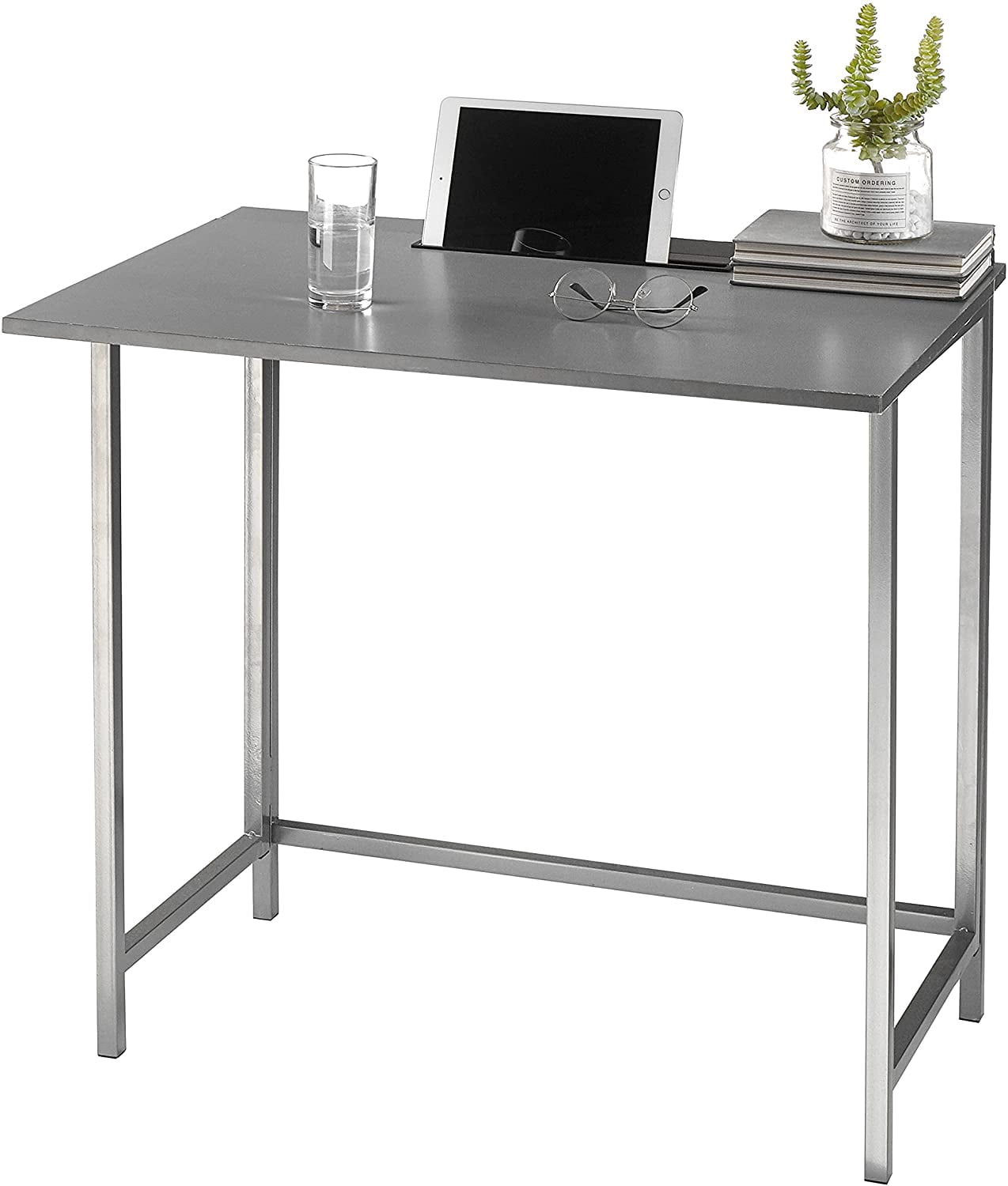 Heritage Kids Folding Desk with Tablot Slot, Grey