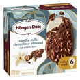 thumbnail image 6 of Haagen Dazs Vanilla Milk Chocolate Almond Ice Cream Bars, Gluten Free, Kosher, 6 Ct, 6 of 12