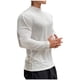thumbnail image 4 of pstuiky camisas de manga larga para hombre, Suéter informal de moda para hombre, color liso, deportivo, manga larga, cuello redondo. Tops de talla grande para hombre m, 4 of 4