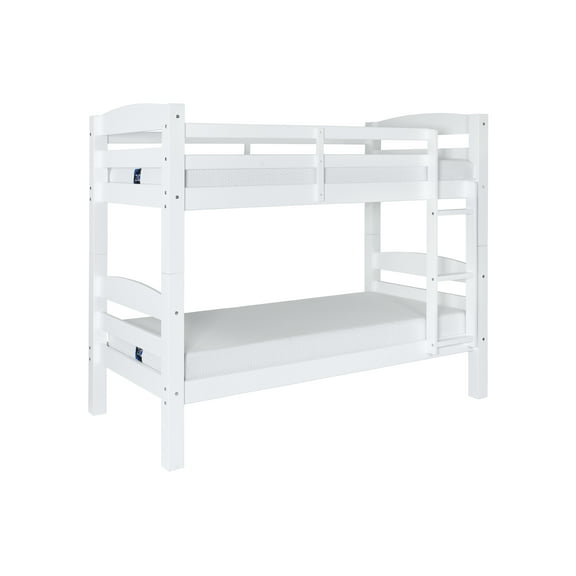 Powell Levi Twin Over Twin Convertible Bunk Bed, White