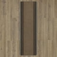 Mainstays Titan Striped Indoor Polypropylene Area Rug, Pecan and Grey
