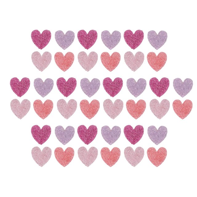 Parches de diamantes de imitación ANGGREK en forma de corazón 40 Piezas para Planchar